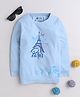 3PIN Full Sleeves Paris Text Printed Tee - Sky