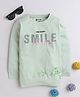 3PIN Full Sleeves Text & Floral Printed Tee - Pista