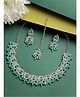 Sukkhi Admirable Fashionable Sea-Green Kundan with Ad Stones Studded Choker Necklace Set