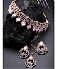Sukkhi Seaside Gold Plated Pink AD & Beads Studded Choker Necklace Set
