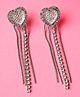 Scintillare By Sukkhi Charming Valentine Gifts Jewellery|Rhodium Plated Heart Dangler Earring