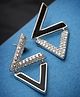 Pissara By Sukkhi Modern 925 Sterling Silver Cubic Zirconia Stud Earrings|Authenticity Certificate, 925 Stamp