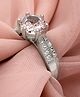 Pissara By Sukkhi Exotic 925 Sterling Silver Cubic Zirconia Solitaire Ring|Authenticity Certificate, 925 Stamp