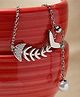 Pissara By Sukkhi Enchanting 925 Sterling Silver Cubic Zirconia Pendant Chain|Authenticity Certificate, 925 Stamp