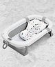 Baybee Jolly Pro Foldable Baby Bath Tub for Baby Mini Swimming Pool for Kids Bathtub for Baby with Anti Skid Base, Support Cushion & Drainer | Baby Bath tub for Kids (Grey)