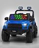Baybee Bronco Battery Operated Jeep for Kids, Ride on Toy Kids Car with RGB Windshield Light & Music | Electric Jeep Battery Car | Baby Big Car for Kids to Drive 3 to 8 Years Boys Girls (Blue)