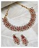 Sukkhi Splendid Gold Plated Rani Pink AD Stone Studded Choker Necklace Set