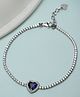 Pissara By Sukkhi 925 Sterling Silver CZ Charm Bracelets|with Authenticity Certificate, 925 Stamp & 6 Months Warranty