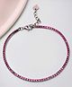 Pissara By Sukkhi 925 Sterling Silver CZ Tennis Bracelets|with Authenticity Certificate, 925 Stamp & 6 Months Warranty