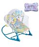 Safe-O-Kid Baby RockerCum Bouncer with Mosquito net,Neck Pillow Rocker -Blue