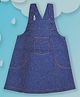 Pranava 100% Organic Cotton Sleeveless Denim Dungaree - Blue