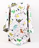 Moms Home Organic Cotton Baby Muslin AC Quilt Blanket Dino Park - Multicolour