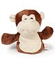 Dimpy Stuff Hand Puppet Monkey Shape Soft Toy Brown - Height 19.5 cm 