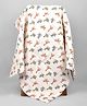 Moms Home Organic Cotton Baby Muslin AC Quilt Blanket Dino- Multicolour