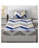 Fresh From Loom Microfiber Single Size Bedsheet  with 1 Pillow Covers - Blue Grey