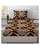 Fresh From Loom Microfiber Single Size Bedsheet  with 1 Pillow Covers -   Dark Brown