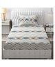 Fresh From Loom Bedsheet Single Size , Microfiber Bed Sheet for Single Bed , Floral Design Bed Spread with 1 Pillow Covers , Bedsheets/Bedcover (60x90 Inches , White)
