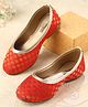 Cute Walk by Babyhug Slip On Mojaris - Red