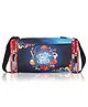 Echo Boomers Red Sports Print Square Travel Duffle Gym Luggage Bag with PVC Side Compartments