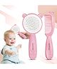Majestique Baby Hair Care Set, Brush & Comb, Soft, Safe for Newborns to 5 Years 2Pcs - Pink