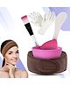 Majestique Face Pack Applicator Kit, Face Pack Brush, Bowl, Hair Band, Face Scrubber & Gloves - 6Pcs/Multicolour