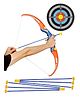 SUPER TOY Kids Bow & Arrow Toy Archery Set with Target Board - Multicolor
