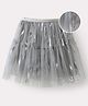 Kookie Kids Knee Length Tiered Skirt with Sequins -  Grey