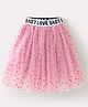 Kookie Kids Knee Length Polka Dot Printed Skirt - Pink