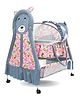 Kiddery Hera Baby Bassinet with Mosquito Net Protection - Pink + Grey