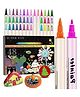 SUPER TOY 48 Shades Acrylic Brush Marker Pen Set - Multicolor