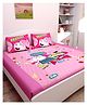 Athom Living Peppa Pig Digital Printed Cotton Kids Double Bedsheet 270x270 cm with 2 Pillow Cover