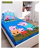 Athom Living Peppa Pig Digital Printed Cotton Kids Single Bedsheet 147x223 cm with Pillow Cover