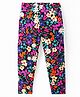 CrayonFlakes Floral Printed Leggings - Navy Blue