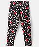 CrayonFlakes Hearts Printed Leggings - Black