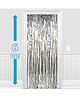 Party Propz Decorative Foil Fringe Party Curtain Metallic Silver - Pack of 2