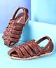 Cute Walk by Babyhug Back Covered Slip on Sandal - Brown