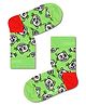 HAPPY SOCKS Organic Cotton Blend Cats Printed Socks - Green