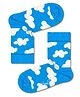 HAPPY SOCKS Organic Cotton Blend Clouds Printed Socks - Blue