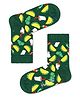 HAPPY SOCKS Organic Cotton Blend Taco Printed Socks - Green