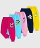 KUCHIPOO Pack of 5 Disney Featuring Mickey & Minnie Printed Pajamas - Blue Pink Magenta & Yellow