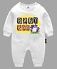 The Peppy Tend Halloween Theme 100% Cotton Full Sleeves Baby Boo Text Printed Romper - White