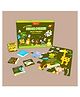 Shumee Jigsaw Floor Puzzle With 48 Pieces- Wild Friends Themed, Pack of 1, Multicolor