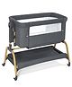LOOK MAMA 3 in 1 Baby Bassinet - Bedside Sleeper, Rocking Cradle, 6 Adjustable Height | Mattress | Breathable Mesh | Portable Newborn Infant Bed| Quick-Fold Design for Easy Assembly