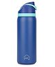 House of Quirk FreeSip Insulated Stainless Steel Water Bottle with Straw for Sports and Travel BPA-Free 950 ml-Blue