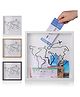 House of Quirk Travel Adventure Archive Shadow Box for Memories Shadow Keepsake Box with Slot On Top Life in a Shadow Box Travel Gift Frame Medium-White