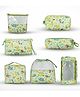 Playful Plunge 7 Piece Combo - Toiletries Organizer, Foldable Travel Kit, Medicine Kit, Multipurpose Travel Organizer - 2 Nos. (1 Small & 1 Large), Shoe Pouch & Shoe Organizer