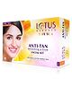 Lotus Herbals Safe Sun Anti Tan Kit 4 in 1 Pack | 4 steps| Reduces Skin Tan |  reduces Darks spots| With Milk Enzyme Extract|300g