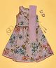 Akkriti by Pantaloons Sleeveless Floral Printed Lehenga Set With Dupatta - Pink