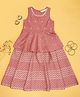 Akkriti by Pantaloons Sleeveless Sequin Floral Embroidered & Lace Embellished Dress - Pink