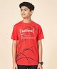 Coolsters by Pantaloons Cotton Half Sleeves Printed Tee - Red